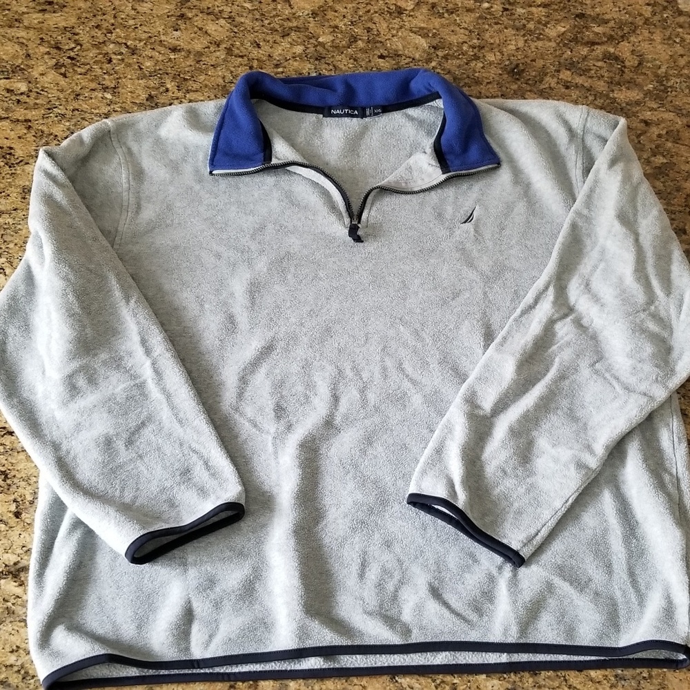 Men's Classic Nautica 1/4 zip fleece pullover